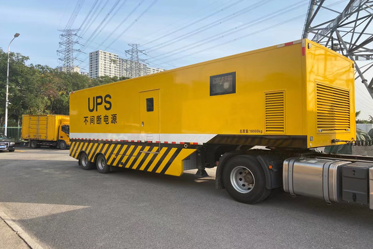 历下发电机租赁施工现场